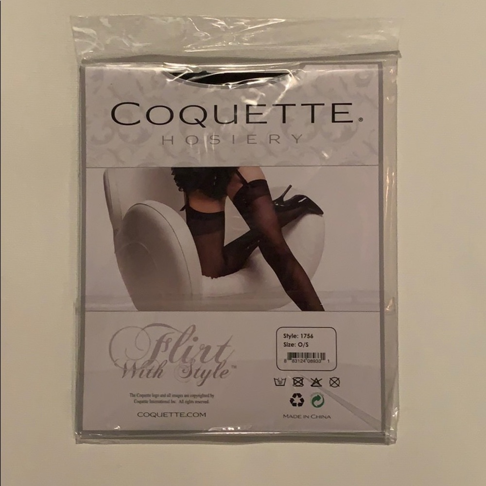 NEW Coquette stockings black O/S